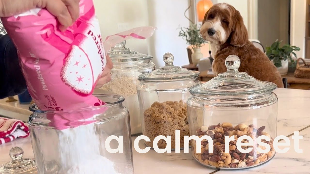 A calm kitchen reset (fridge + pantry)