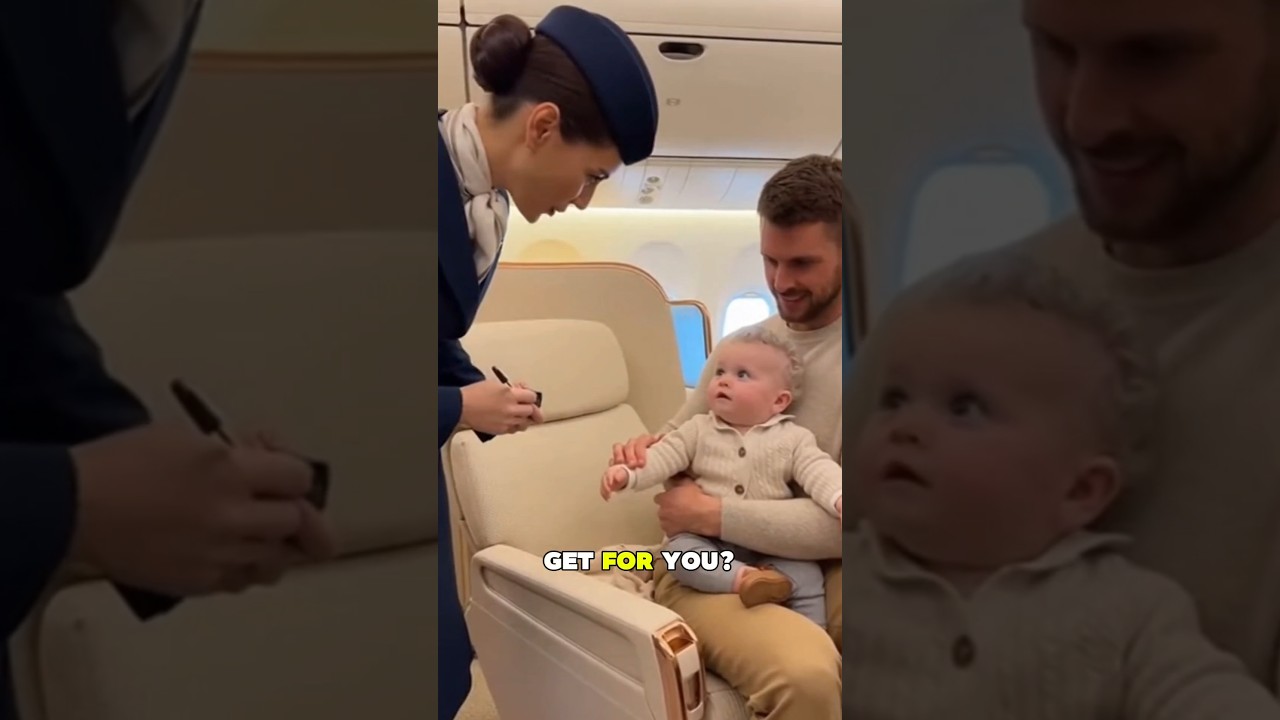 2-Year-Old Baby Tries to Get His Daddy a Girlfriend Mid-Flight 🤣#shorts #funny #baby