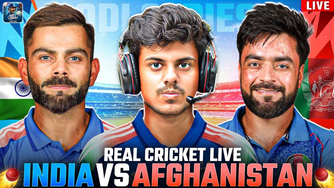 LIVE : India Vs Afghanistan 1st ODI 🏆| ODI Series 2026 In Real Cricket #shortslive #realcricket