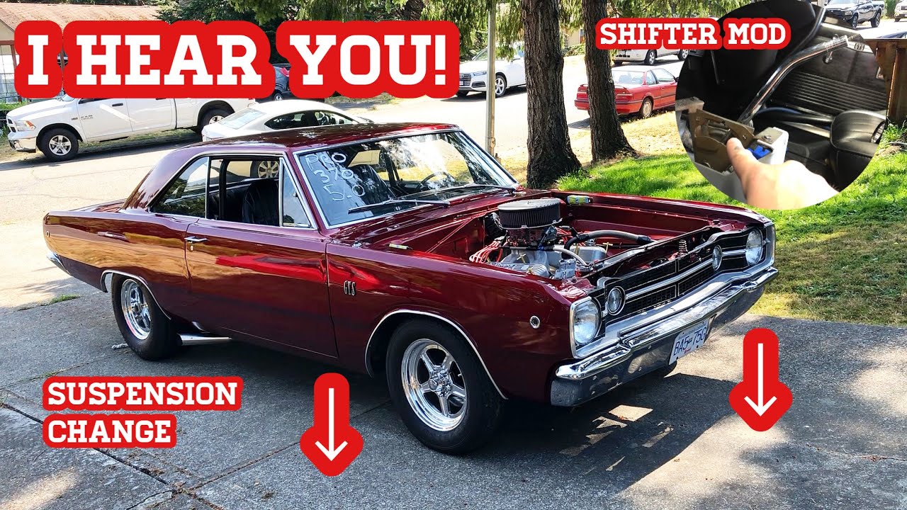 Manual valve body shifter mod and suspension change straight from the comment section! Mopar A body