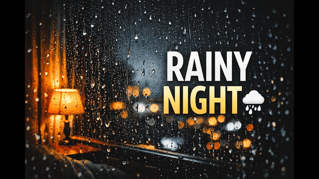 Rain on Window at Night 🌧️ Cozy Sleep Ambience for Deep Relaxation