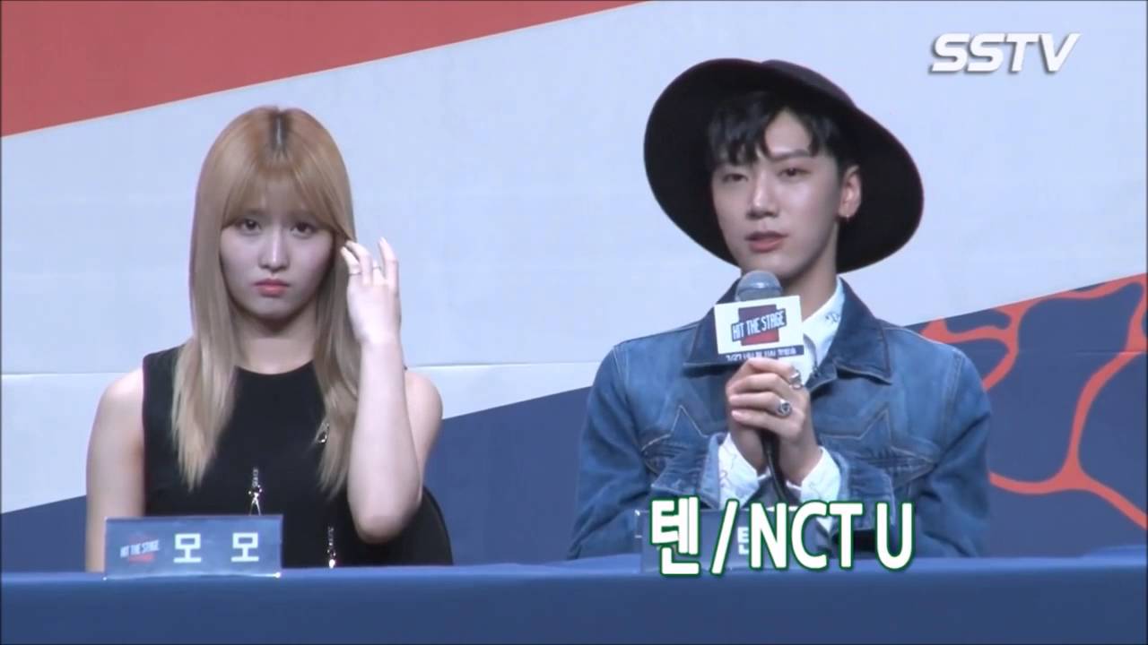 Momo (TWICE) And Ten (NCT) Moments in Hit The Stage Press Conference [teaserFMV]
