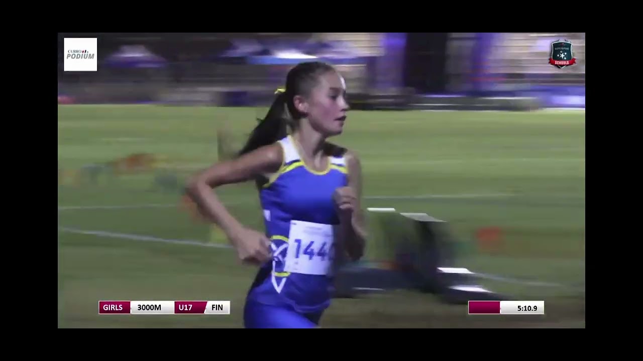 Leandri Pretorius Curro Podium Finale 2026, U17 3000m Final 1st place, record 9:33 (PB) 