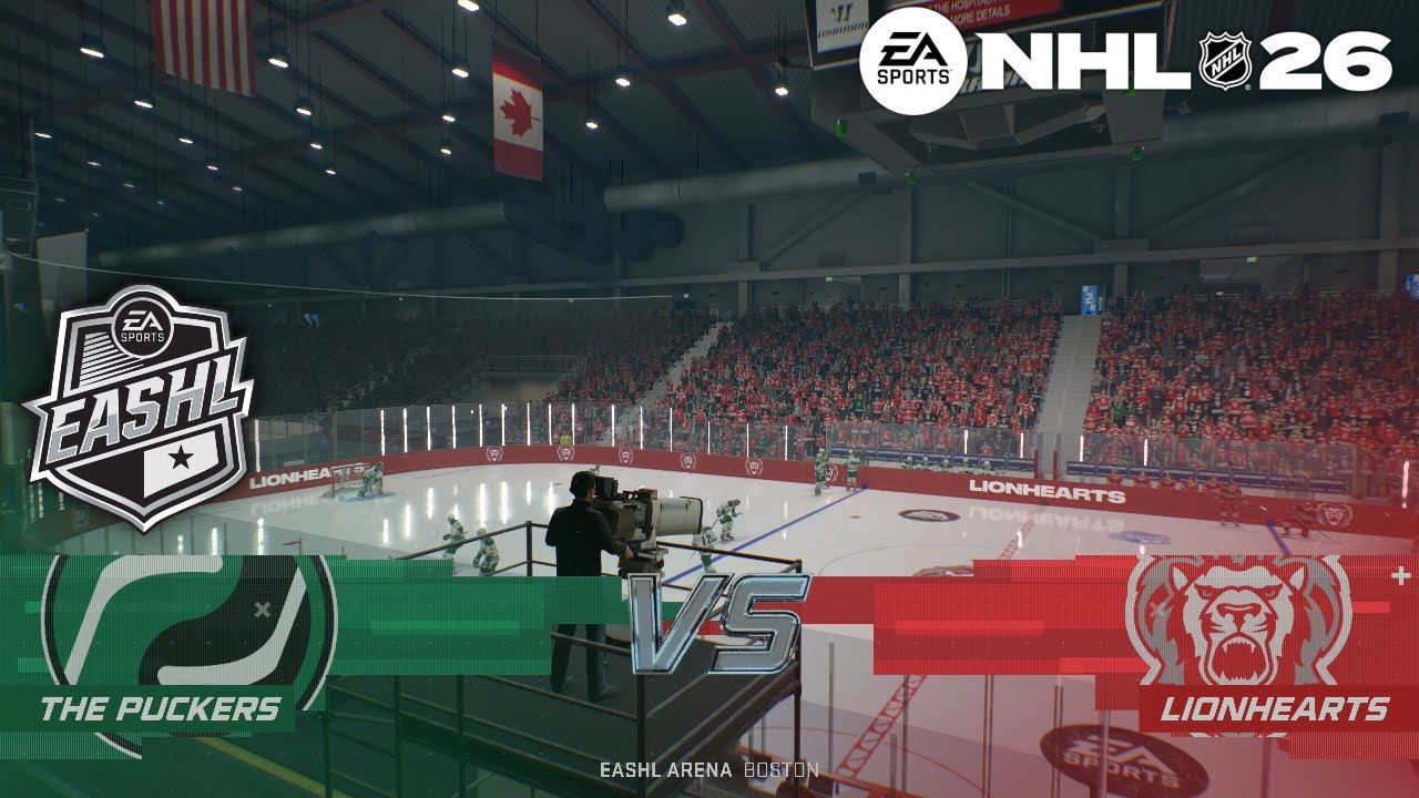 The Puckers vs. Lionhearts - NHL 26 3v3 EASHL Season Play (S3) 1-25-26 (4K)