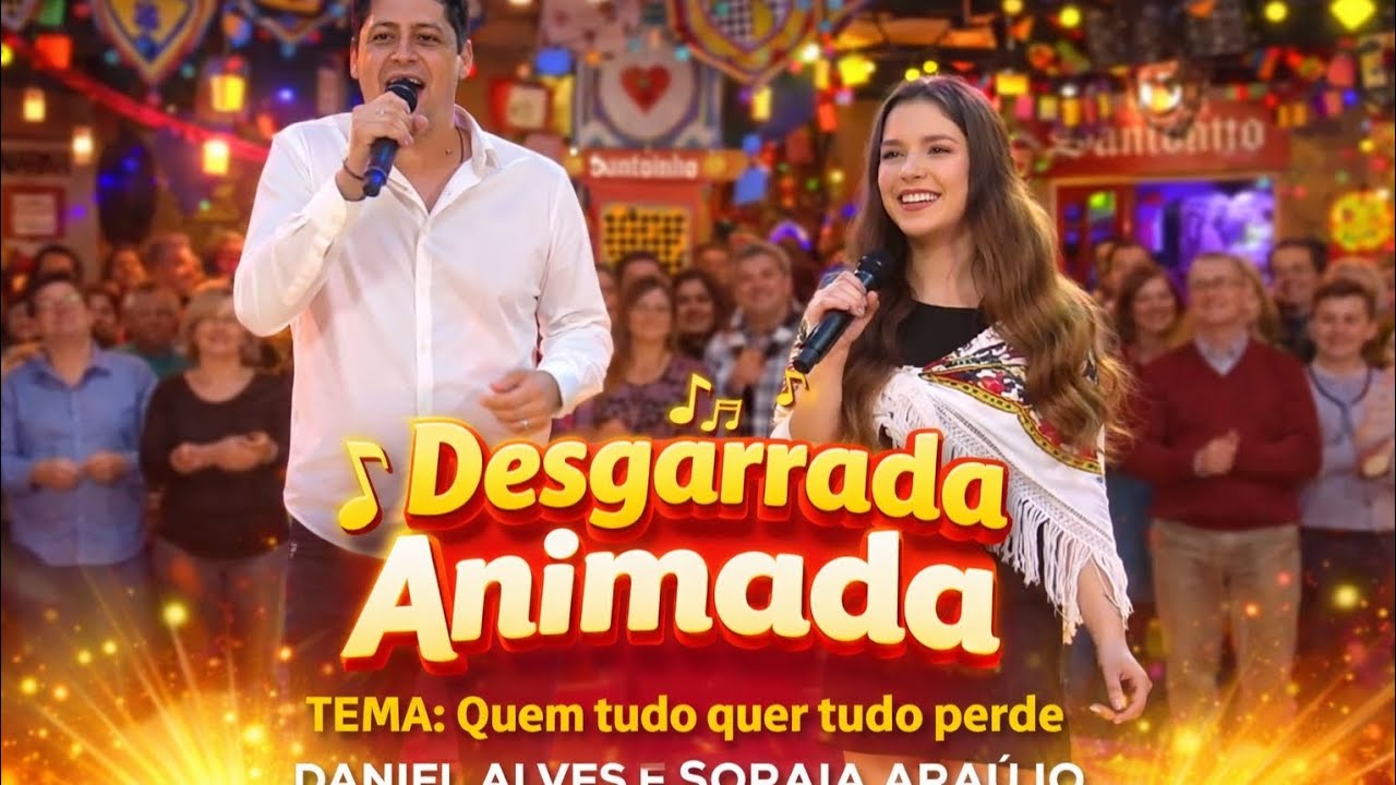 🍀Desgarrada Amimada, TEMA-Quem tudo quer tudo perde🌟Daniel Alves e Soraia Araújo 🍀