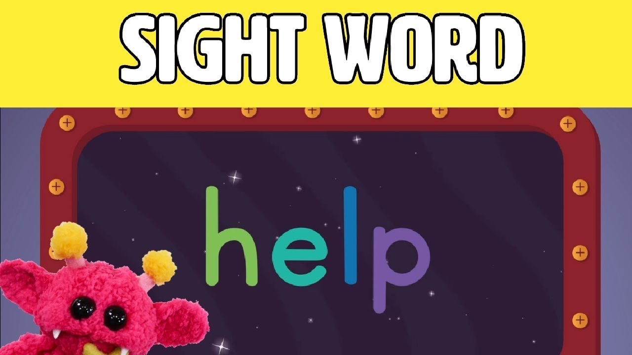 HELP - Let's Learn the Sight Word HELP with Hubble the Alien! | Nimalz Kidz! Songs and Fun!