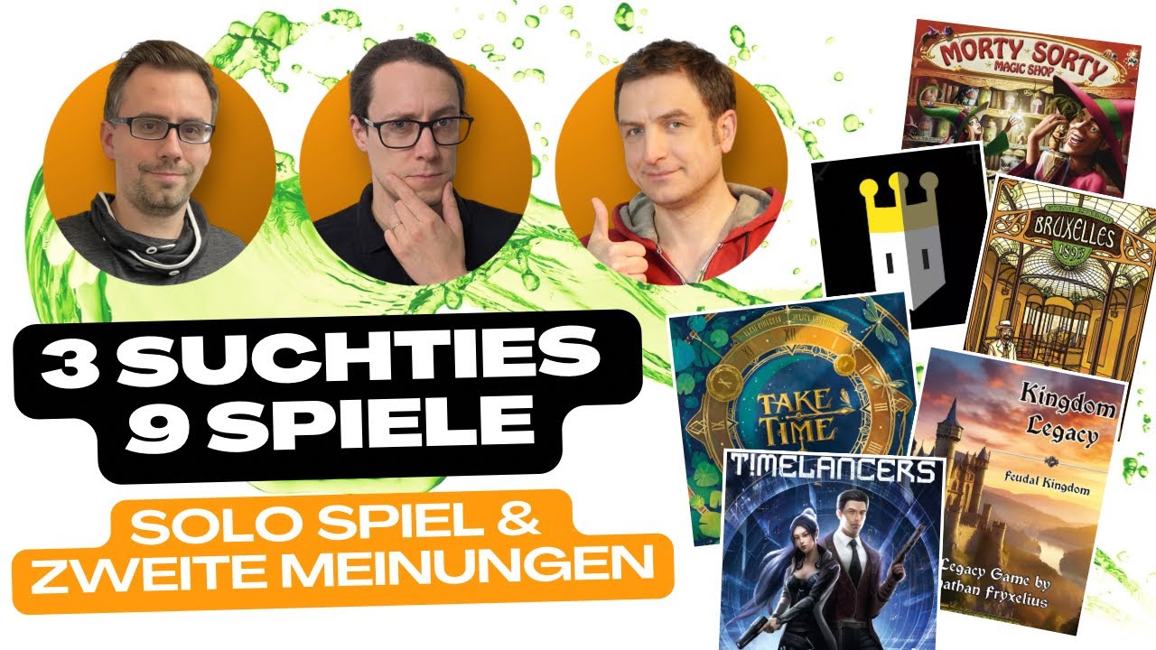 3 Suchties - 9 Spiele | Team Aufgetischt #360 | Solo und Wiederkehrer
