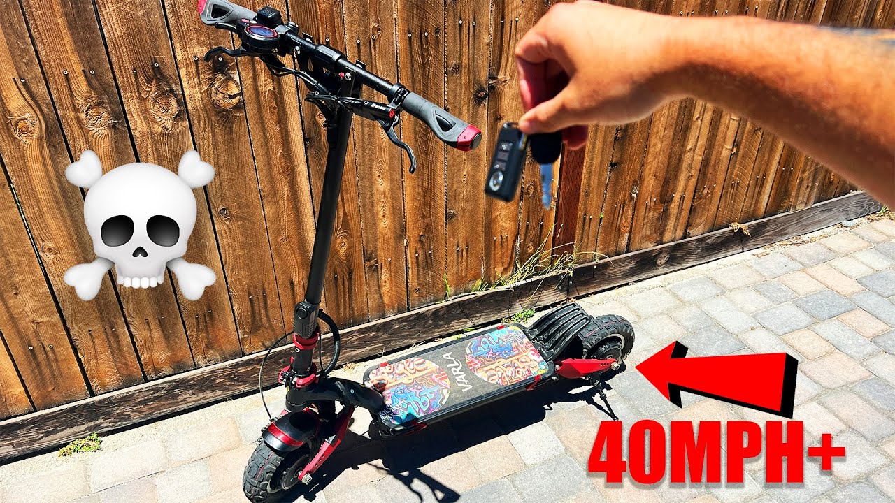 THIS ELECTRIC SCOOTER IS DANGEROUSLY FAST - 40MPH+ DUAL MOTOR VARLA ONE