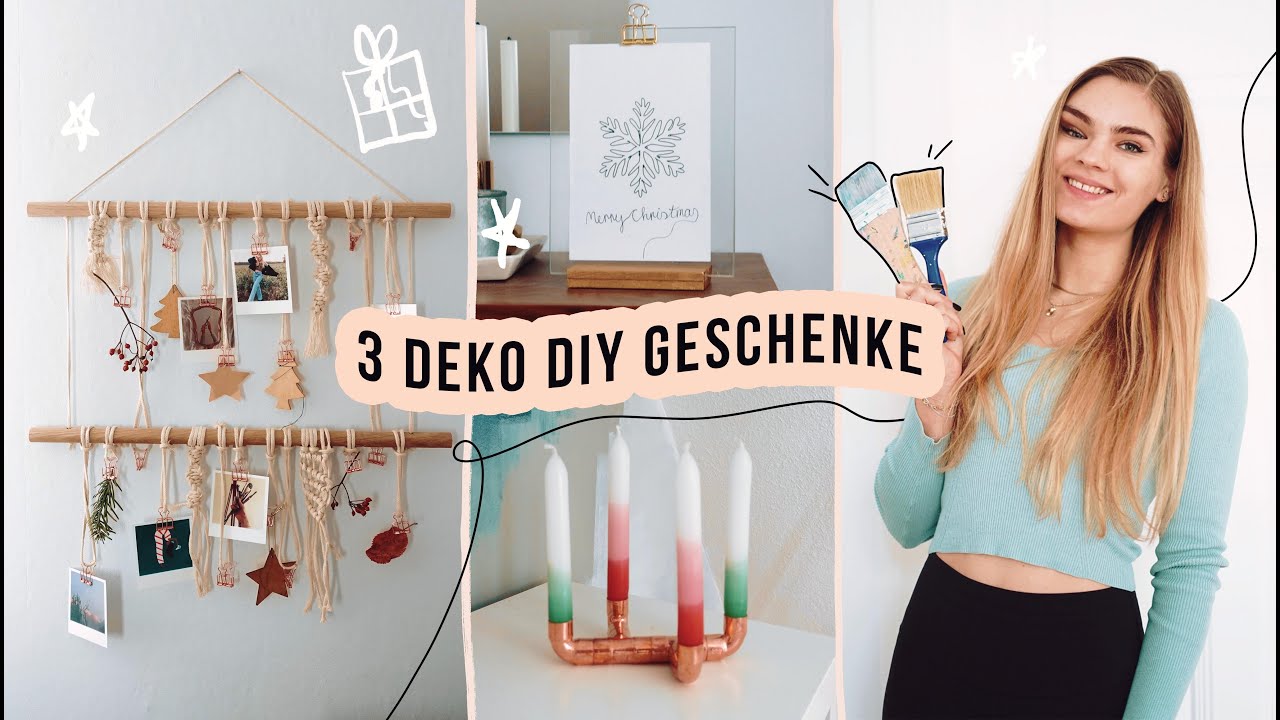 3 Weihnachten DIY Geschenke & Deko Ideen zum selber machen // I'mJette