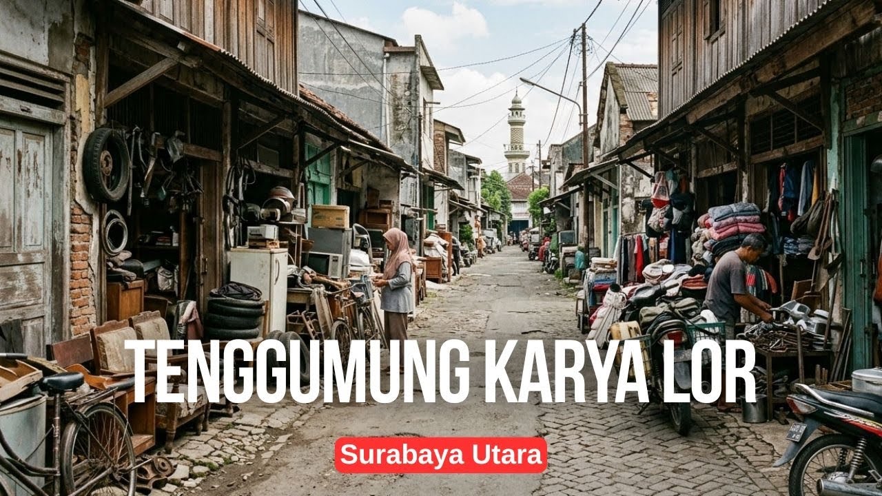 Perkampungan Lawas Dan Padat Penduduk Di Surabaya Utara