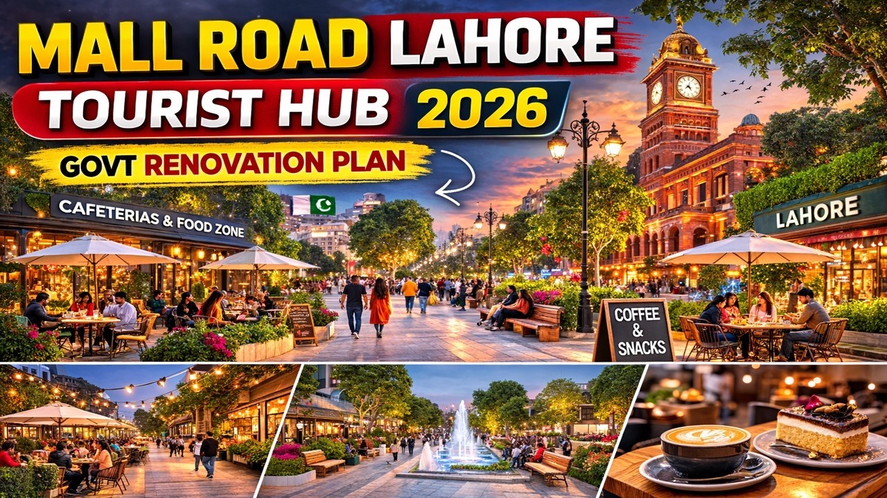 Mall Road Lahore Becoming a Tourist Hub? Latest Government Plan Explained | Mall Road Renovation