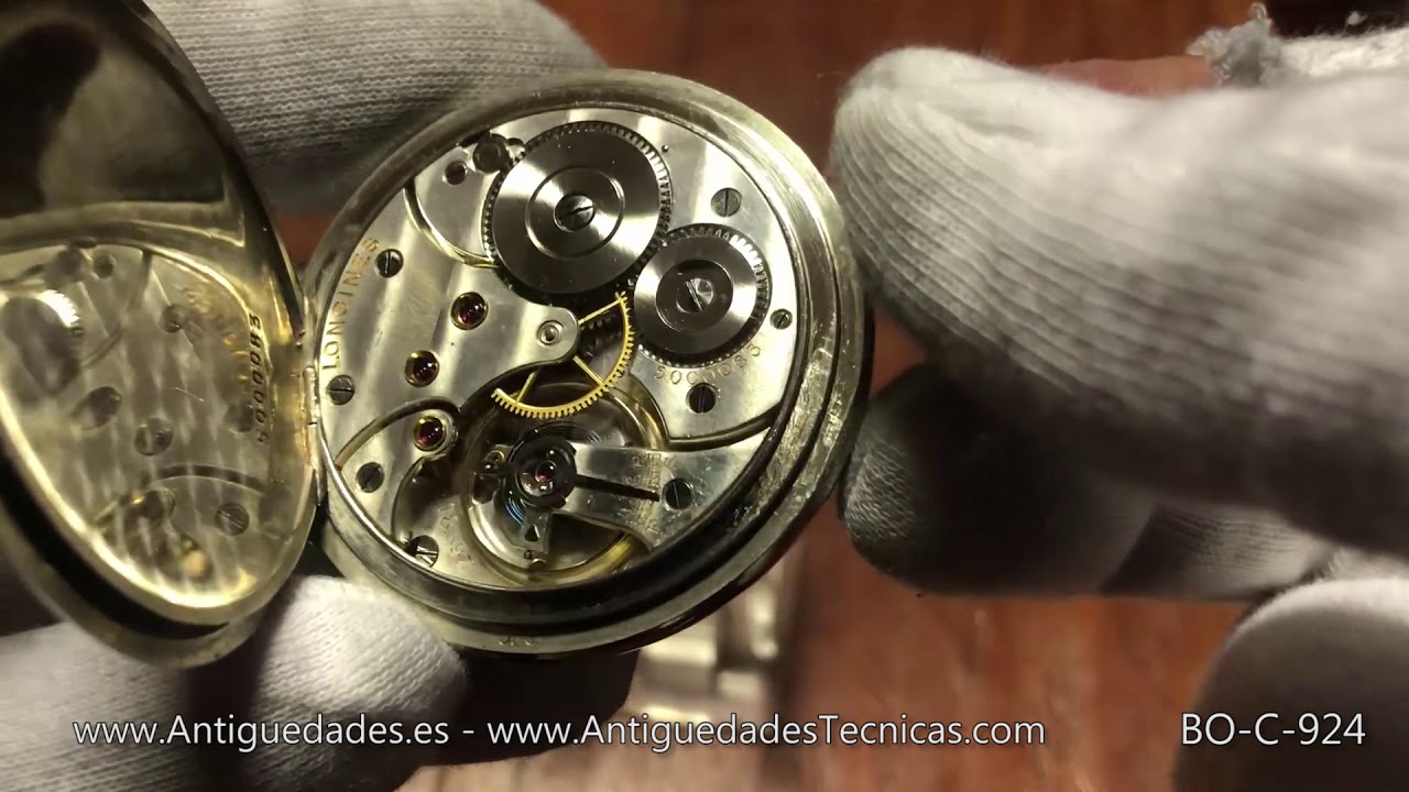 Antiguo Reloj de Bolsillo Longines. Metal Plateado. Circa 1930