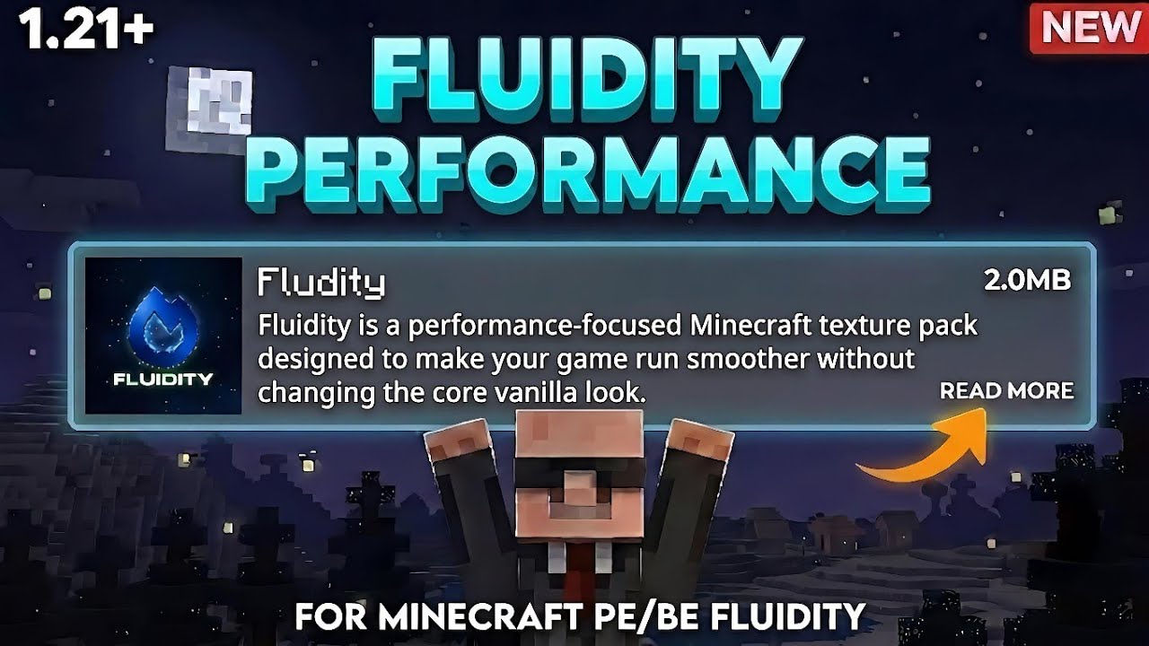 FLUDITY PACK FOR MCPE 26.32 | BEST FPS BOOST + NO LAG