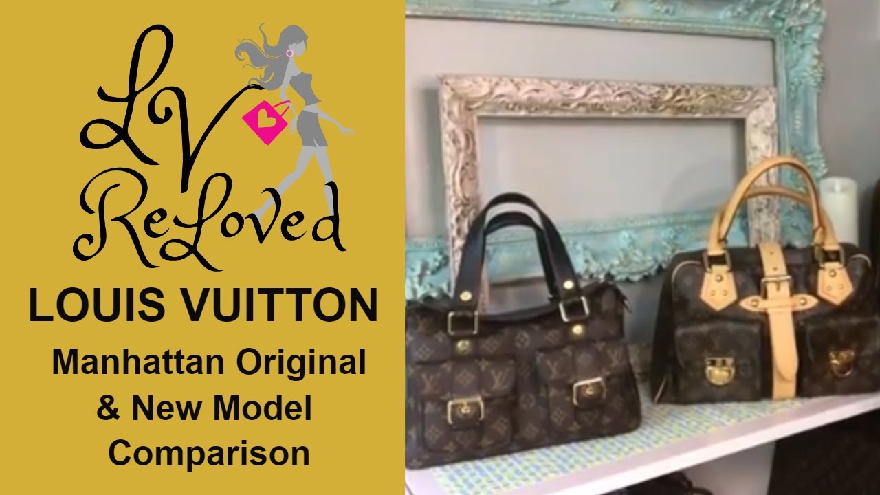 Louis Vuitton Manhattan old is new again. OM NM Comparison