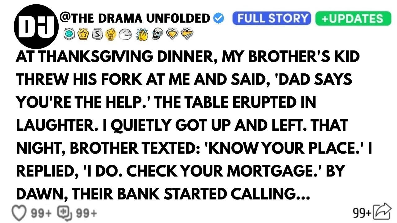 Brother's Kid Threw A Fork At Me: 