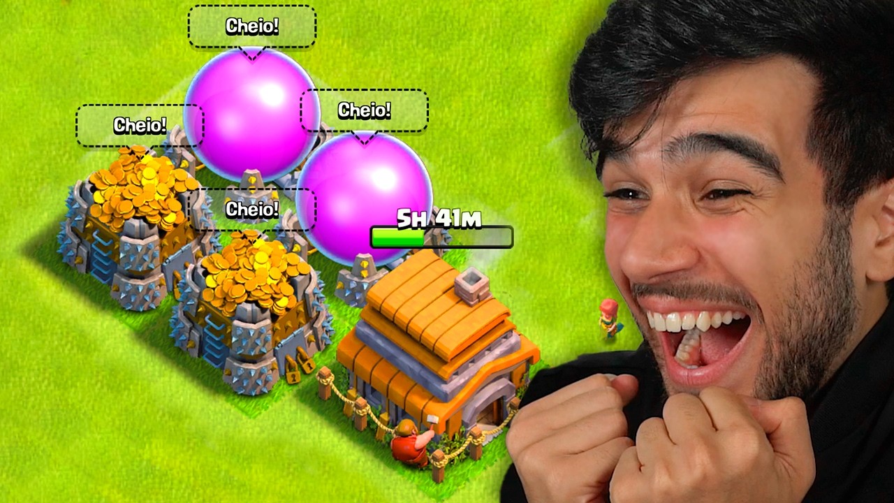 Agora eu NÃO VOU DESISTIR... Clash of Clans