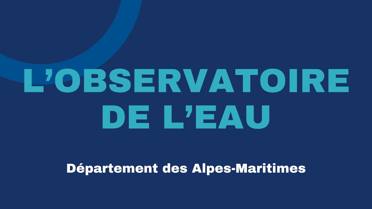 Pr&eacute;sentation : Observatoire de l'eau