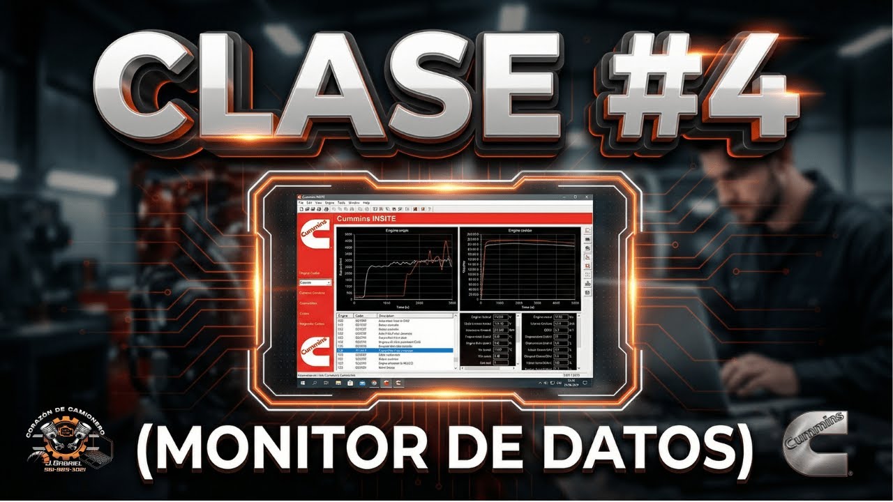 CLASE#4 MANEJO E INTERPRETACIÓN DEL MONITOR DE DATOS CON CUMMINS INSITE!