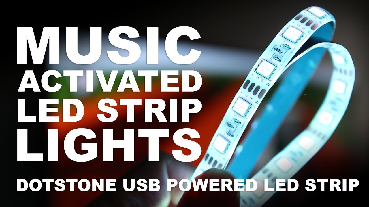 Светодиодная лента с музыкальным управлением — светодиодная лента DotStone RGB Music Sync USB