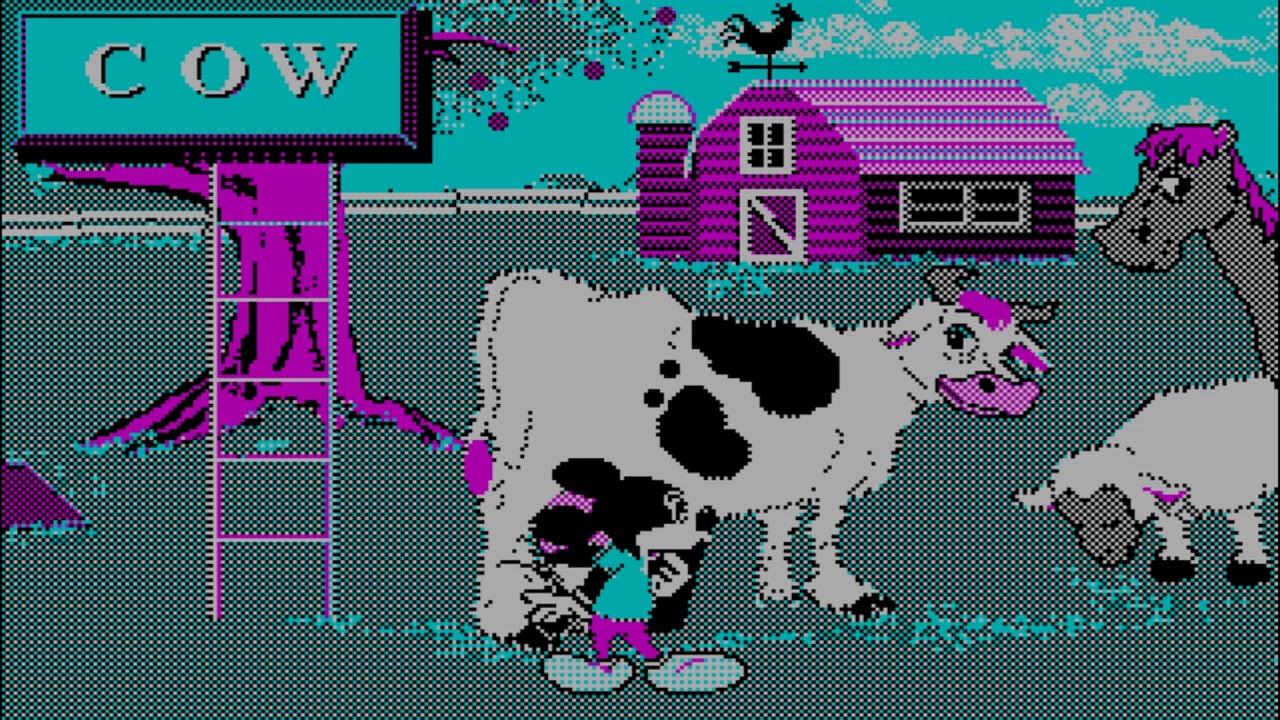 Азбука Микки: День на ярмарке [версия CGA] (MS-Dos, 1992)