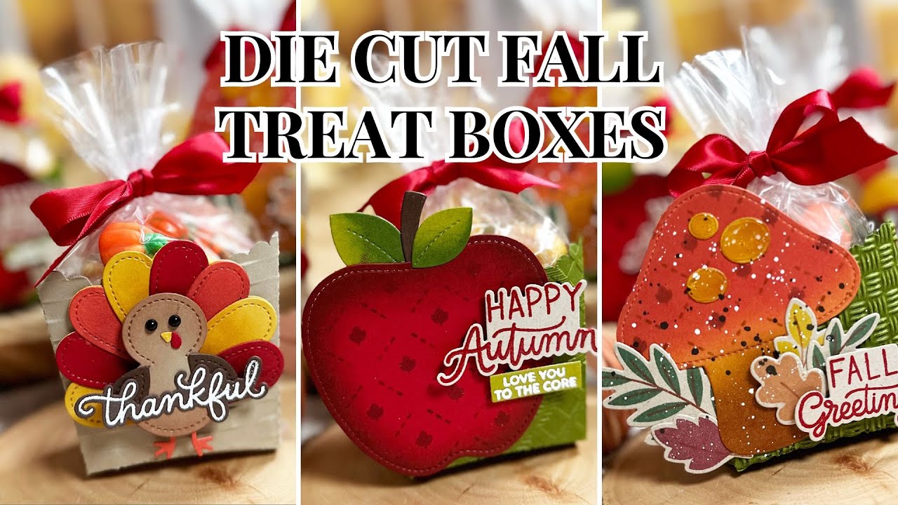 Die Cut Fall Treat Boxes (Pretty Pink Posh)