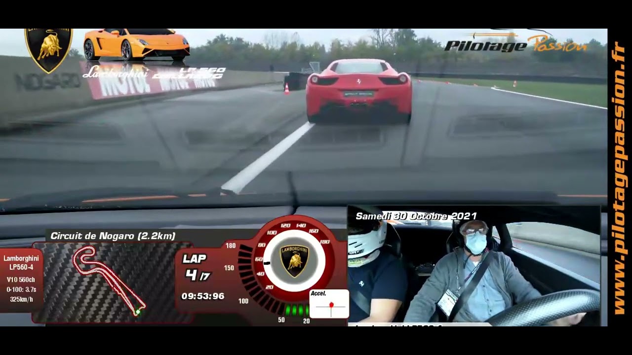 Stage de pilotage Lamborghini Gallardo Nogaro