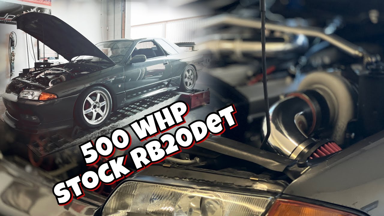 Stock RB20DET makes 500whp on E85!