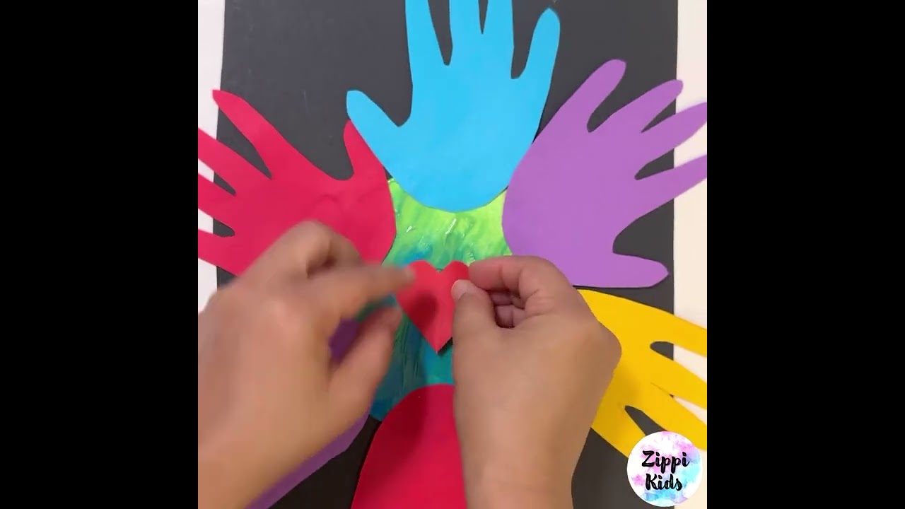 Black history month/ Kindness Week craft for preschool and kindergarten 🌎🙌❤️!!!