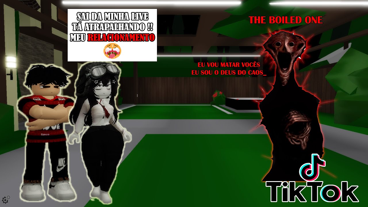 INVADINDO LIVES NO TIK TOK COM A SKIN DO THE BOILED ONE 🤳😈(saíram chorando) .Brookhaven rp🏠