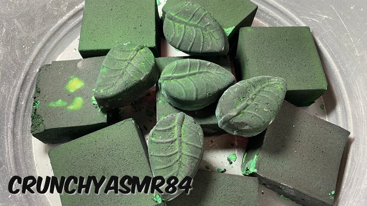 8 Blocks of Green Gym Chalk | Sleep Aid | Oddly Satisfying | ASMR