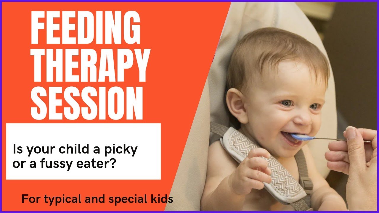 Feeding therapy session for sensory feeding issues