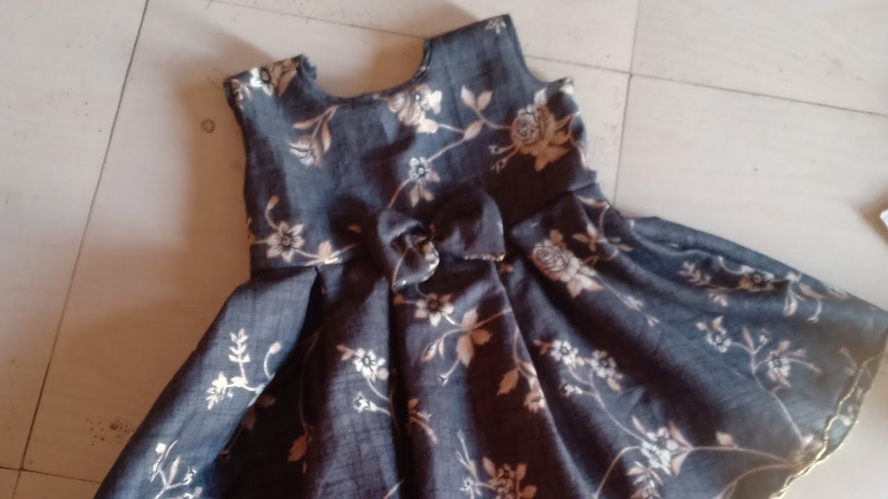 Box plated frock 2 -3 years baby girl 