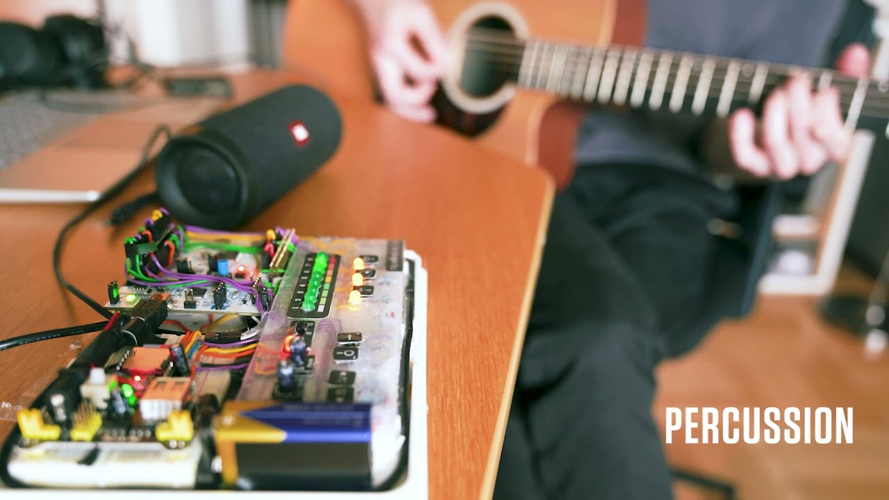 Microcontroller Drum Machine - Guitar Jam Session