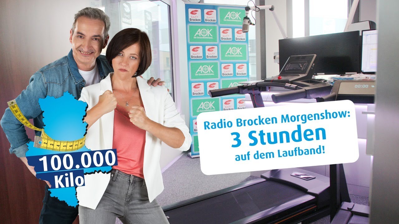 Radio Brocken Morgenshow: Eine ganze Sendung auf dem Laufband