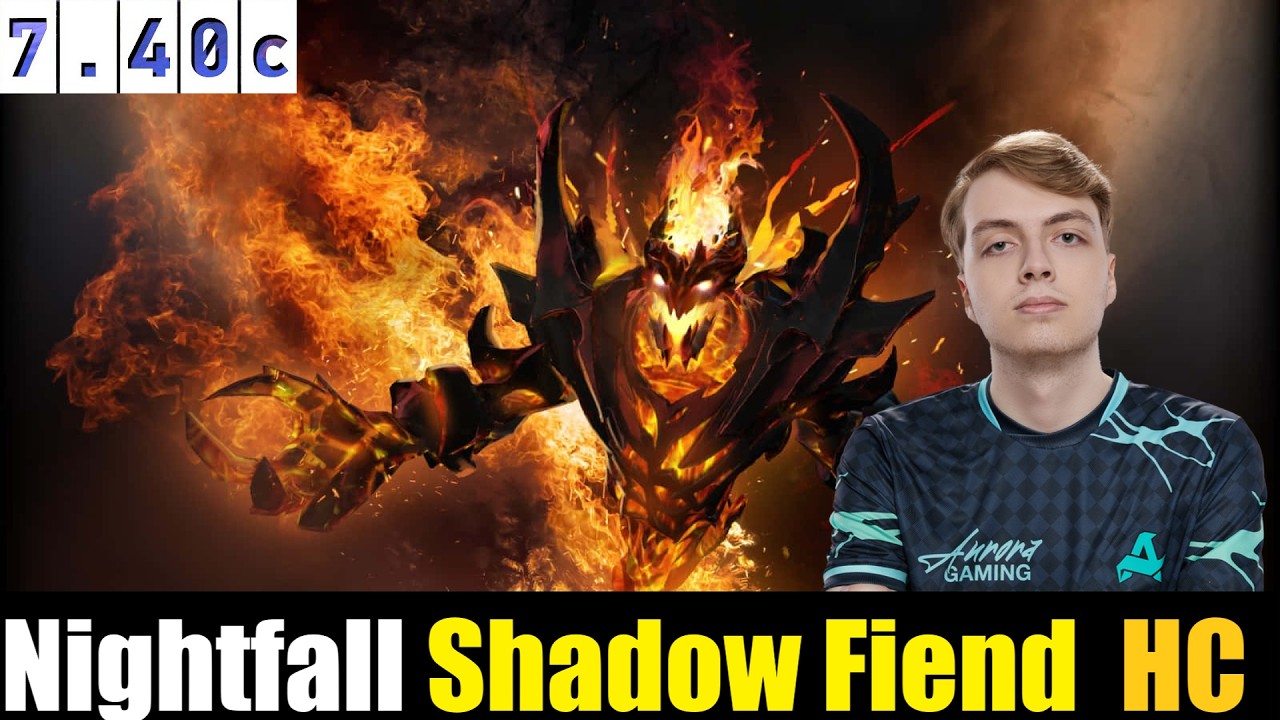 🤯Nightfall [Shadow Fiend] HC 7.40c- DOTA 2 HIGHEST MMR #dota2  #dota2gameplay