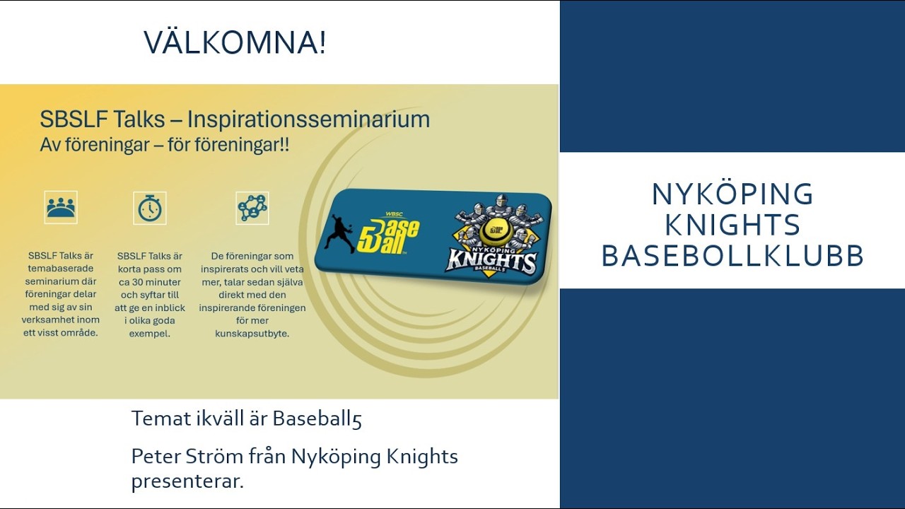 SBSLF Talks 1 – Baseball5