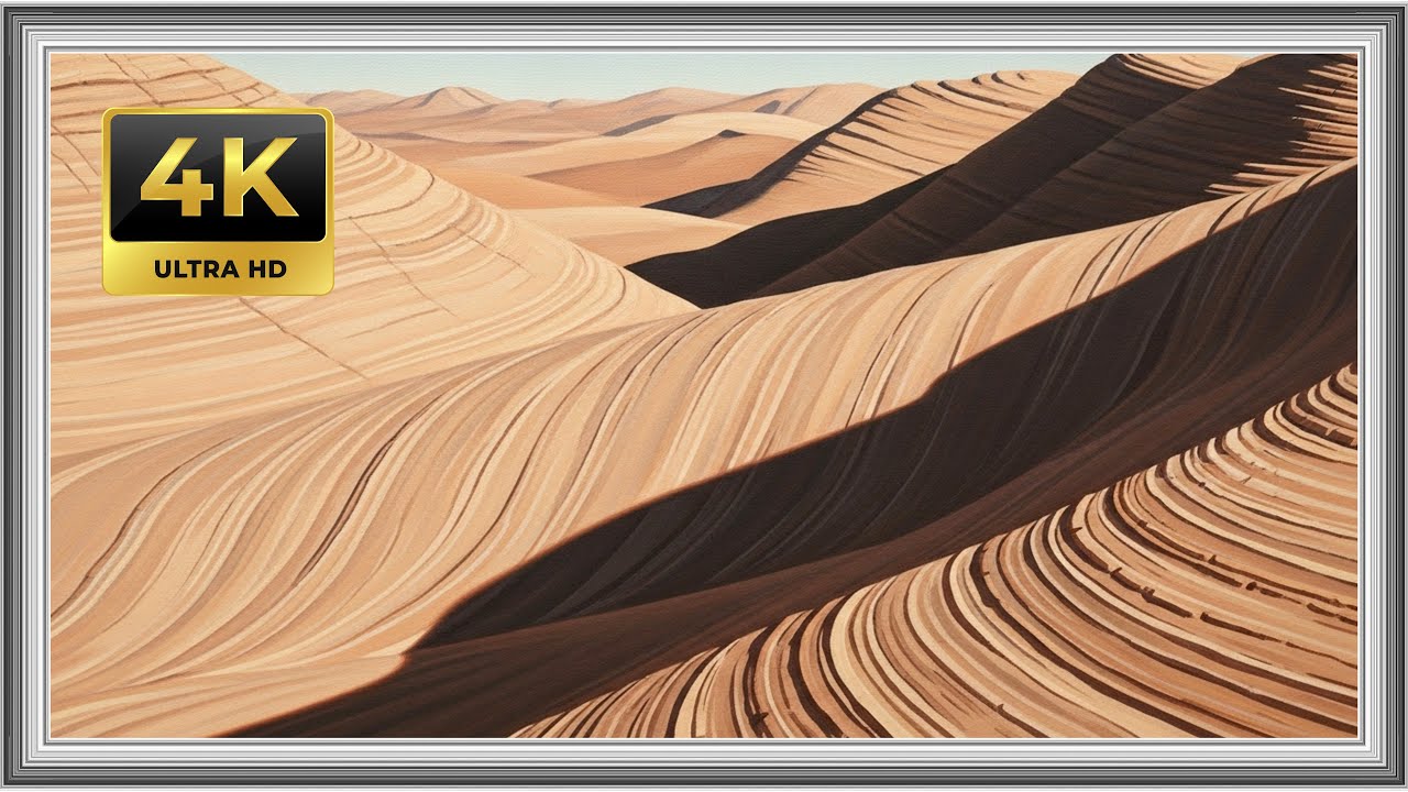 Desert Light on Stone Ridges | Powerful Cinematic TV Wallpaper Art