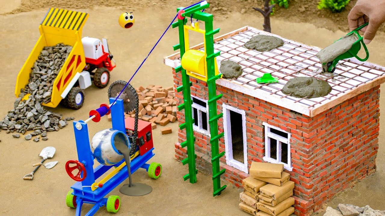 top most creative diy mixture machine from celling casting with lifting machine