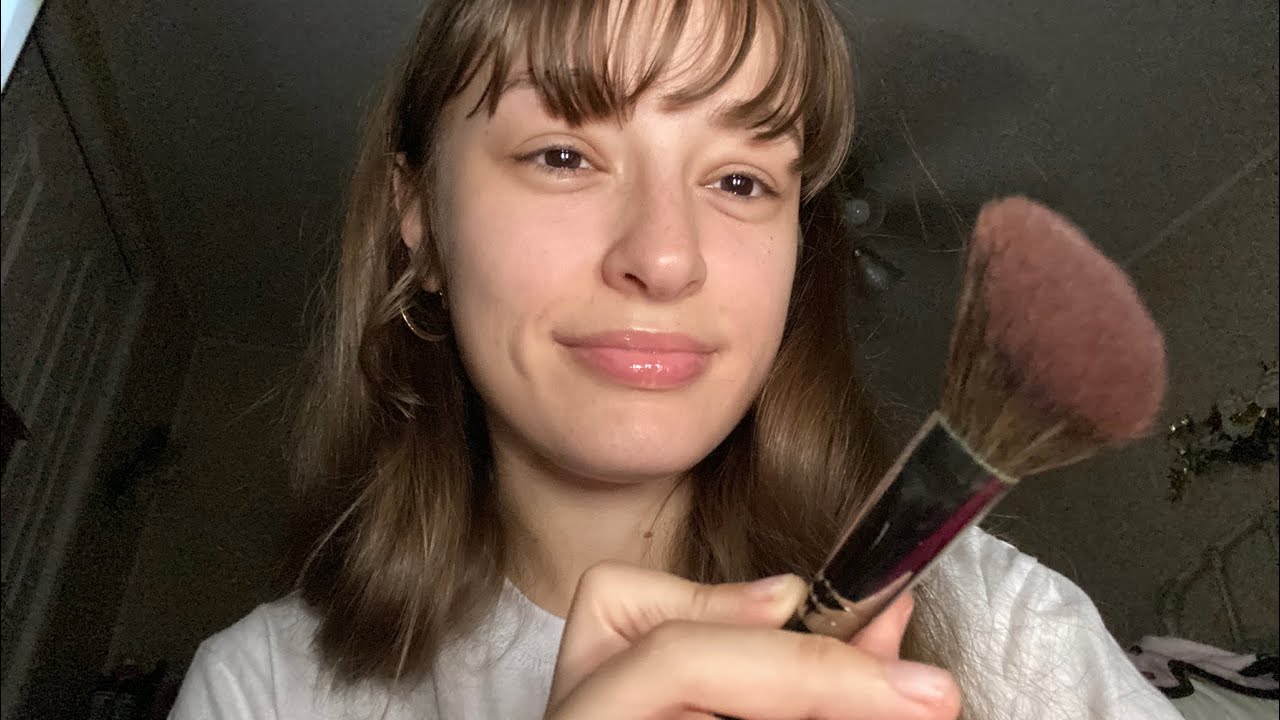 ASMR | Face Brushing (No Talking, Aggressive Sounds, Mouth Noises)
