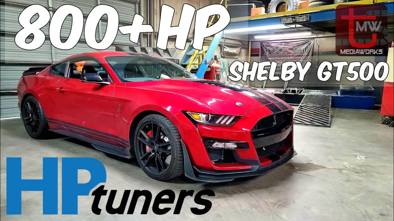 Настройка двигателя Shelby GT500 2020 года на динамометрическом стенде HP Tuners! 2 модификации/н...