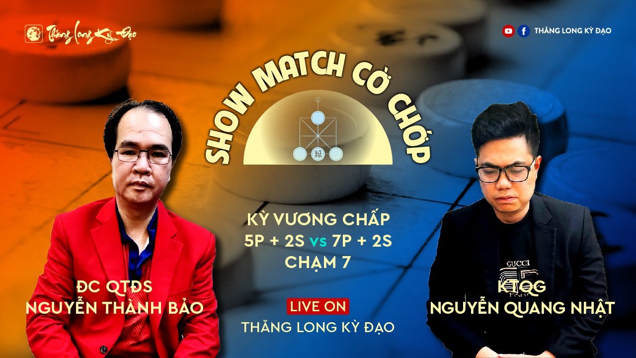 [LiveCoTuong] ĐC QTĐS Nguyễn Thành Bảo vs KTQG Nguyễn Quang Nhật | 5p+2s vs 7p+2s chạm 7