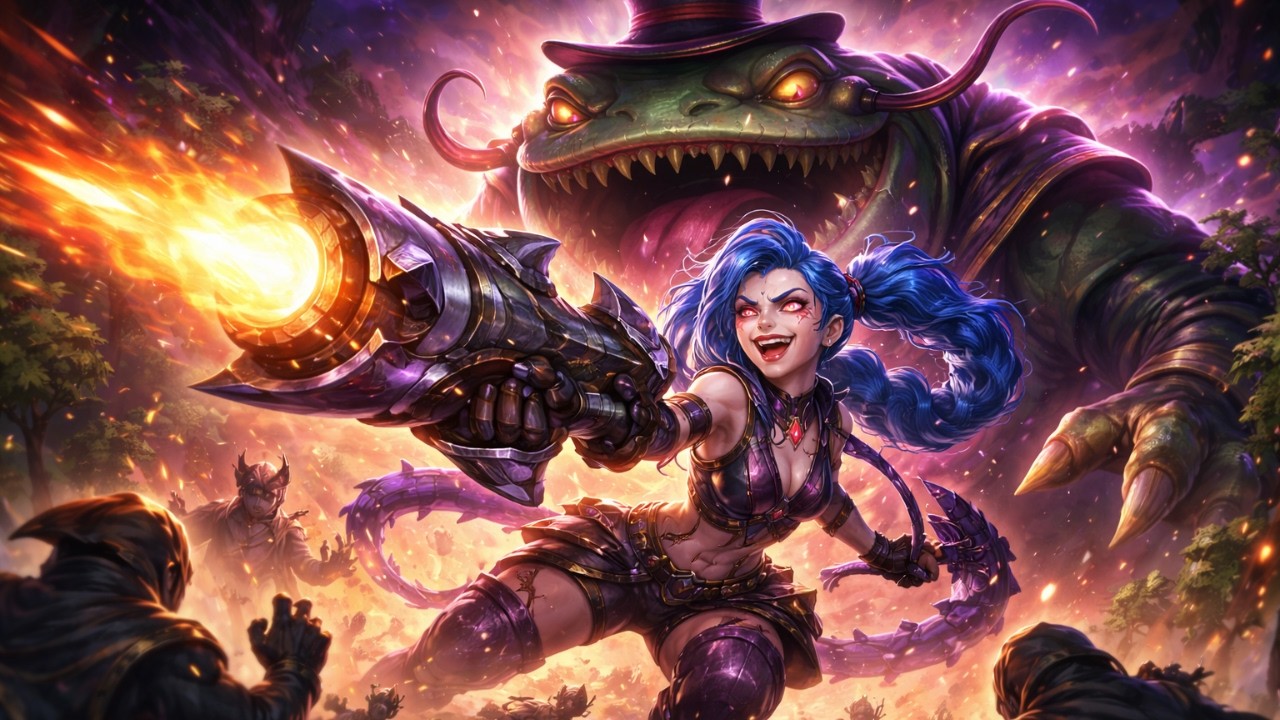 Jinx + Tahm Kench Bot Lane
