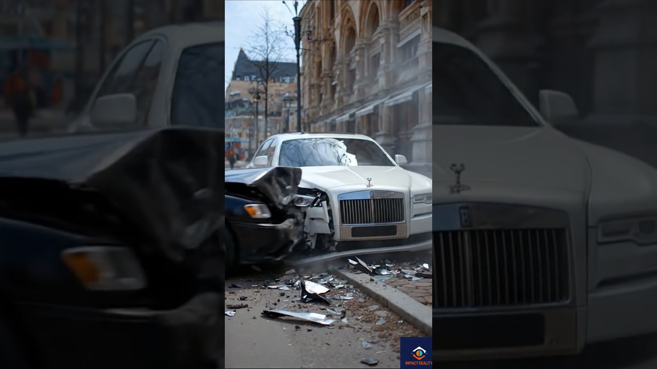 BMW and Rolls-Royce Crash | Most Expensive Car Accident Ever!. Accident caught on camera