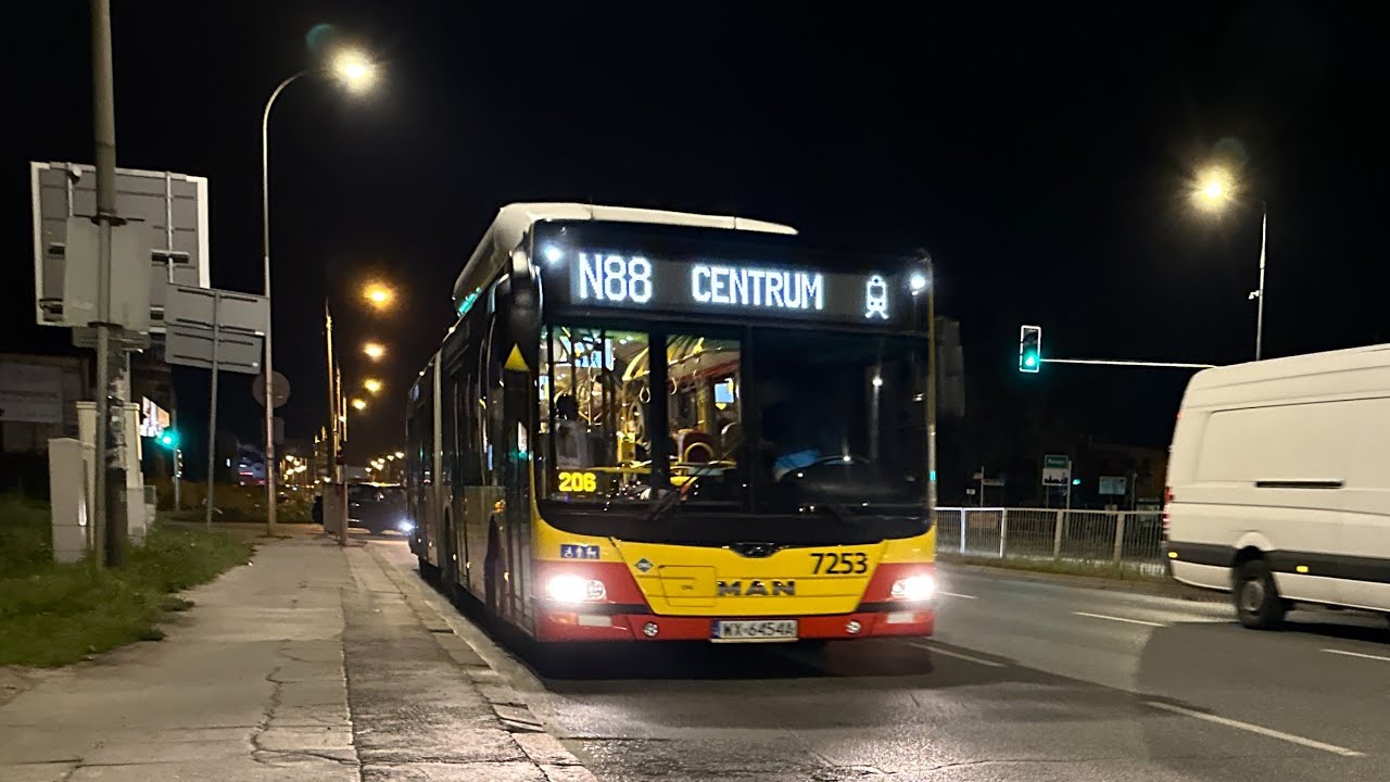 MAN NG313 Lion’s City G CNG #7253 MZA Warszawa [🚍N88]