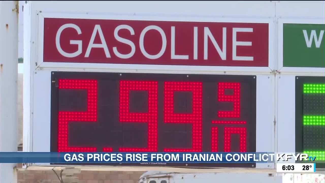 Gas prices rise due to war