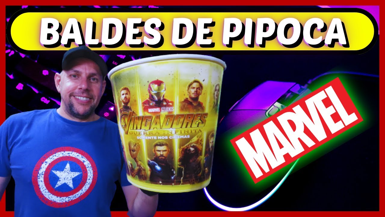 MINHA COLEÇÃO DE BALDES DE PIPOCA MARVEL