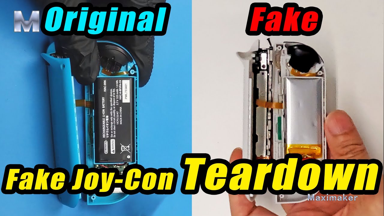 I completely disassembled a pair of fake Joy-Cons and performed simple repairs on them.