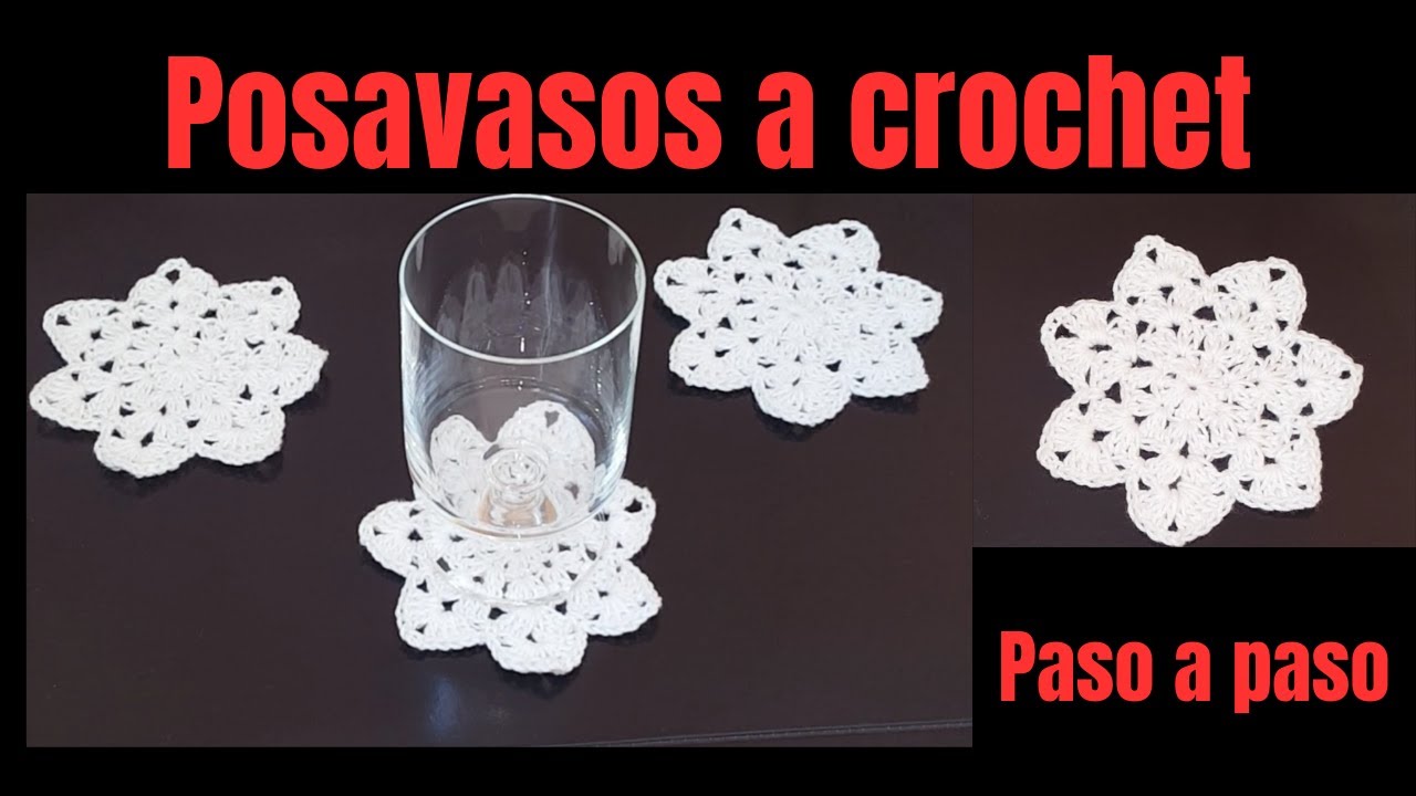 Posavasos a crochet fácil e ideal para principiantes