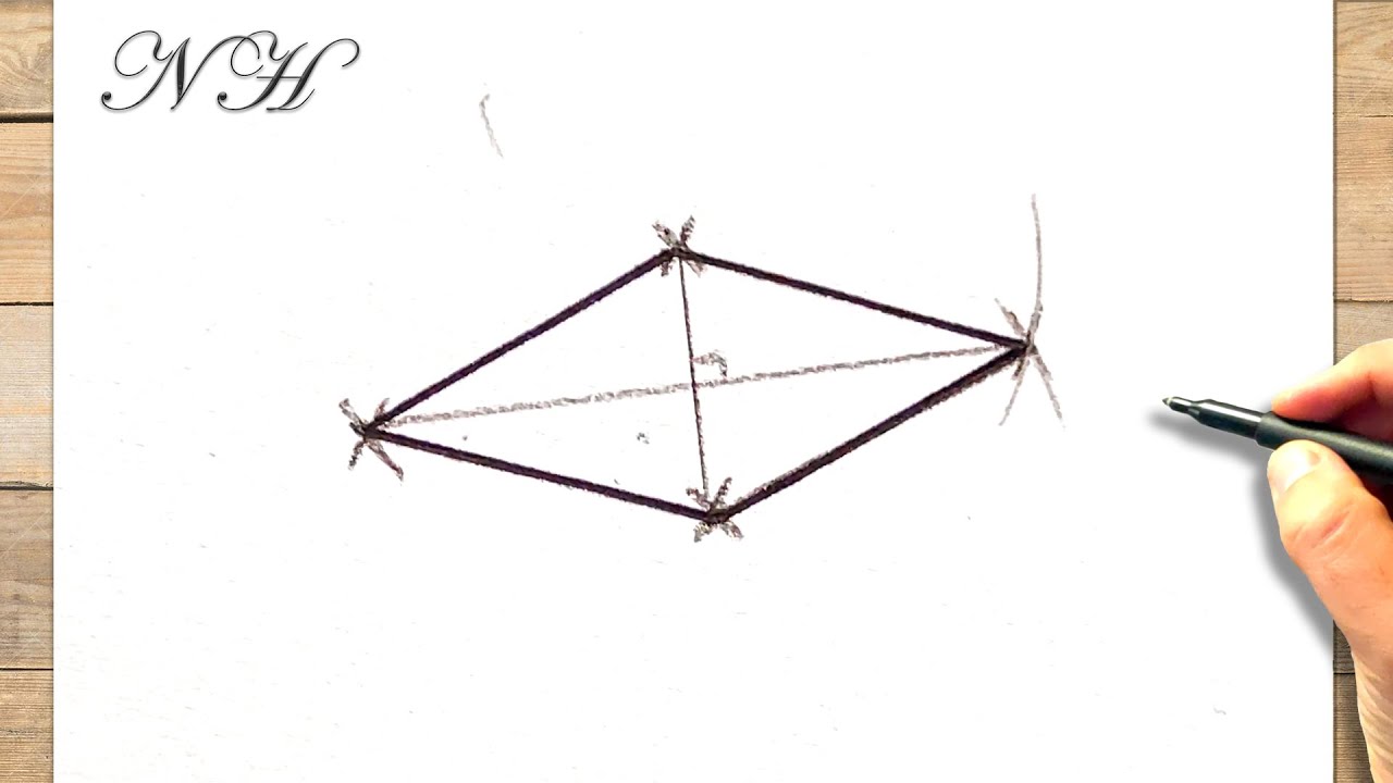 Comment dessiner un losange avec un compas