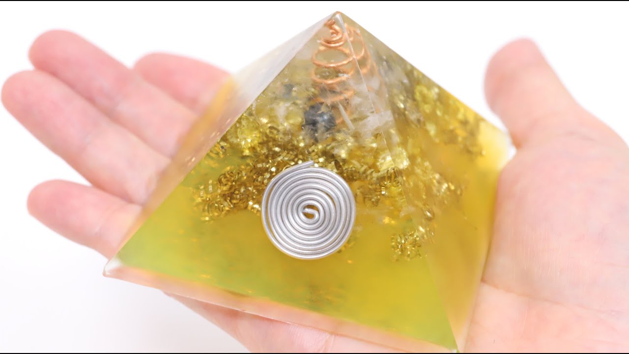 Orgonite Making Kit Yellow Pyramid